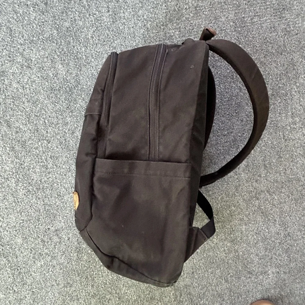 Fjallraven Backpack Black G-1000 Laptop Compartment Travel Daypack Mens‎